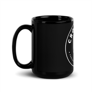 CrossView Podcast Black Glossy Mug