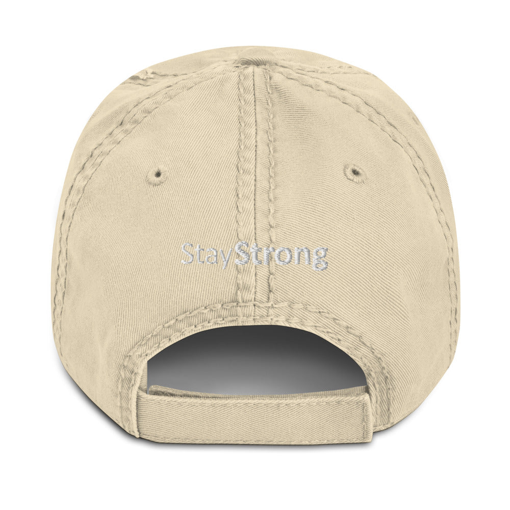 Bold and Light Distressed Dad Hat