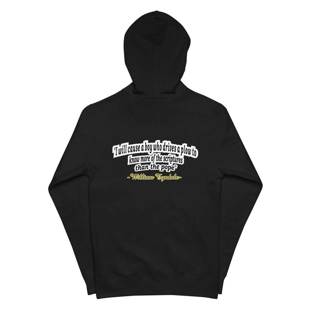 Men of God - William Tyndale Zip Up Hoodie