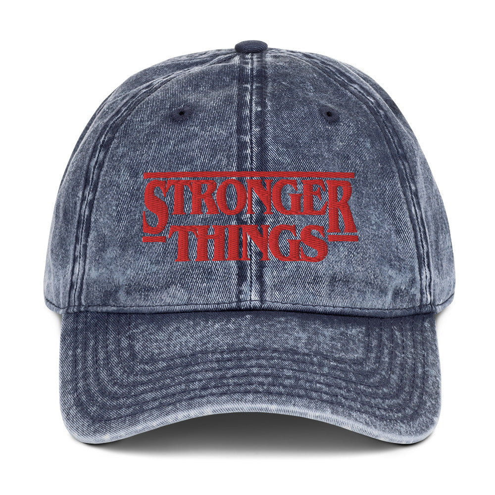 Stronger Things Vintage Dad Hat